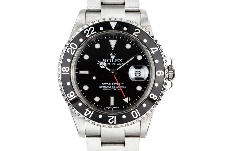 1999 Rolex GMT-Master II 16710 with Black Bezel Insert
