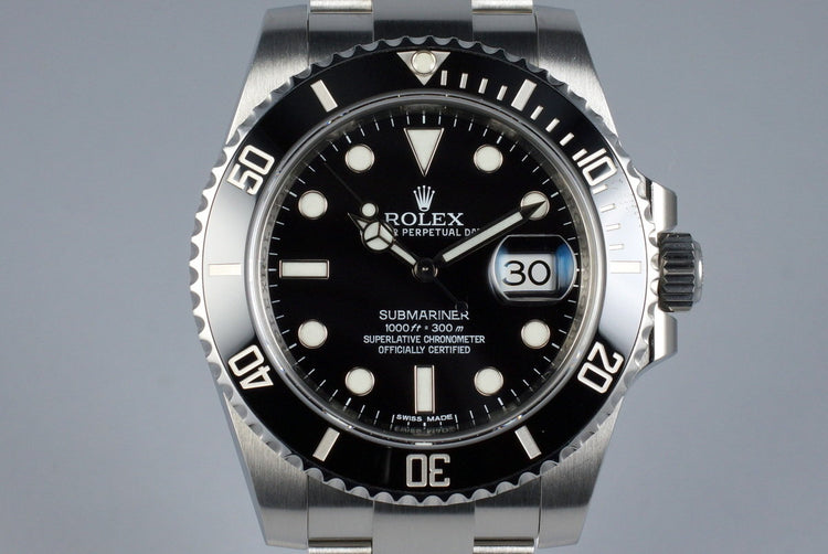 2013 Rolex Ceramic Submariner 116610 with Box and Papers