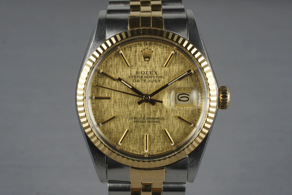 1985 Rolex Two Tone DateJust 16013 with Linen Dial