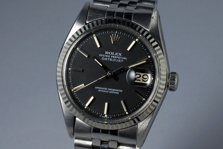 1969 Rolex DateJust 1603 Matte Black Dial