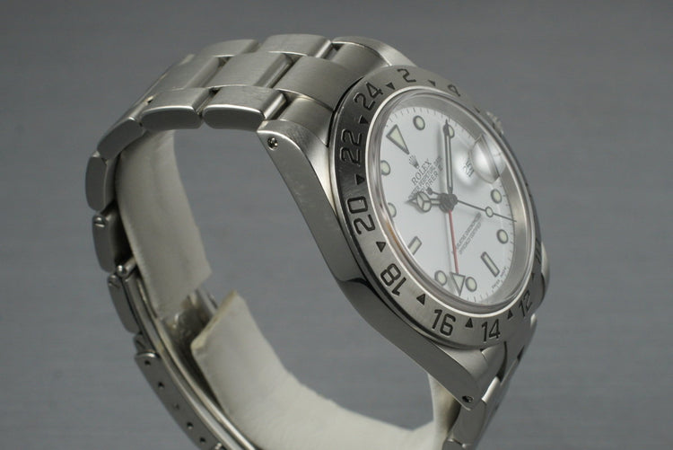 2000 Rolex Explorer II 16570 White Dial