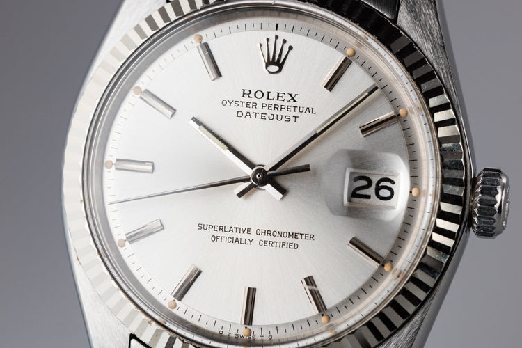 1973 Rolex DateJust 1601 Silver Sigma Dial