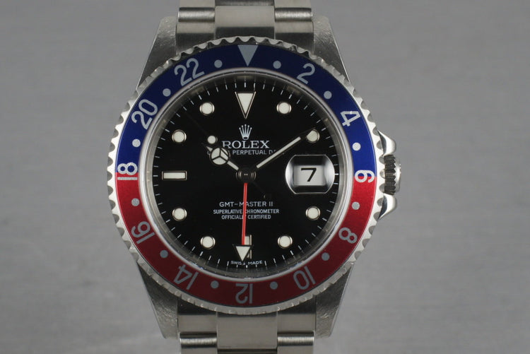 Rolex GMT 16710 Z serial with Box and Papers Stick Numeral Dial