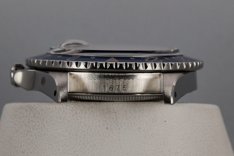 1976 Rolex GMT-Master 1675 Radial Dial with Box and Papers