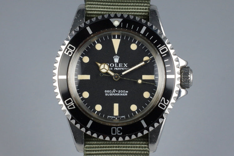 1970 Rolex Submariner 5513 with Serif Dial