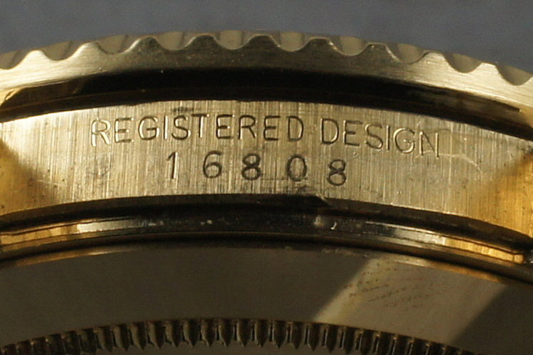 1980 Rolex 18K Submariner 16808 with RSC Papers