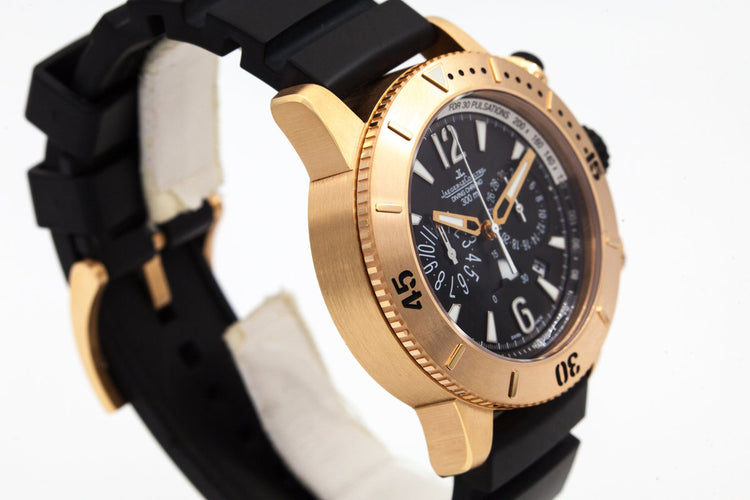 2015 Jaeger LeCoultre Rose Gold Diving Chrono Q1862640 with Box and Papers