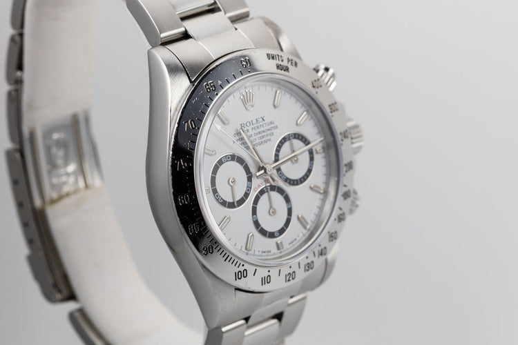 1995 Rolex Zenith Daytona 16520 White Dial
