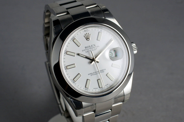 2013 Rolex DateJust With Box & Papers 116300 Mint