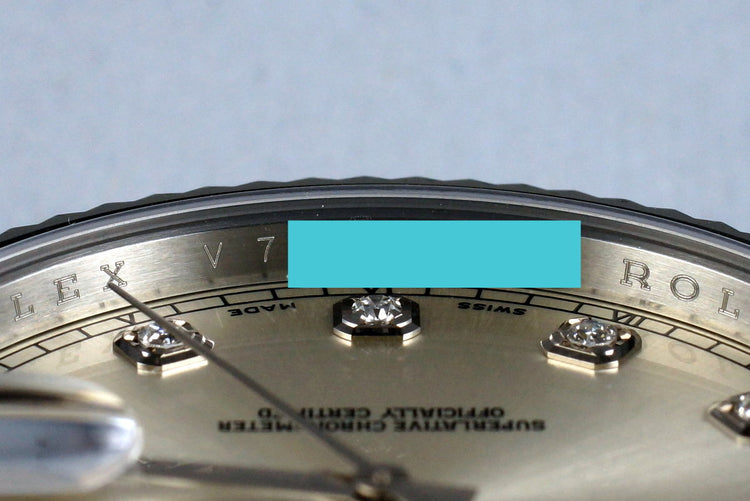 2009 Rolex Datejust II 116334 Factory Silver Diamond Dial with Box and Papers