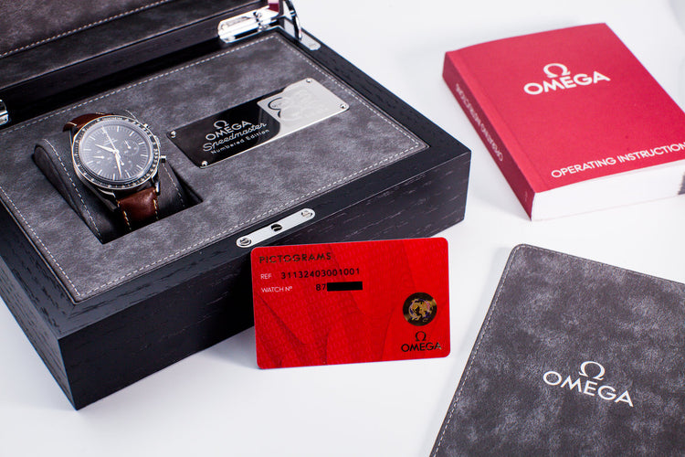 2015 Omega Speedmaster 311.32.40.30.01.001 Ltd 50th Anniversary ‘Straight Lug’ with Box + Papers