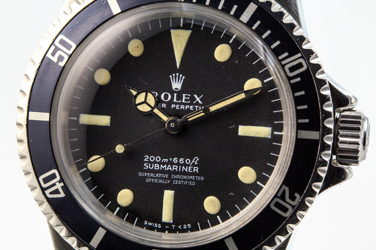 1967 Rolex Submariner 5512 4 Line Dial