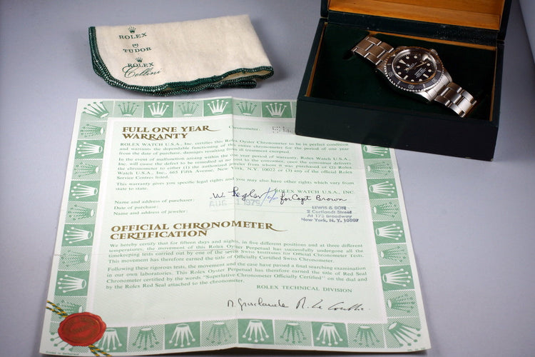 1978 Rolex Submariner 1680 with Box and Papers