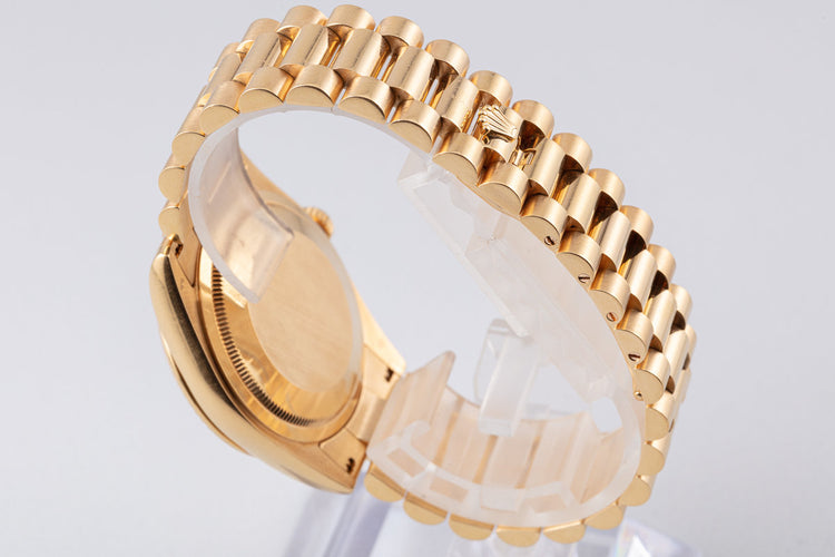 2008 Rolex 18K YG Day-Date 118238 Diamond Dial with Box and Card