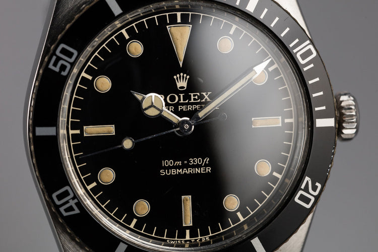 1958 Rolex Submariner 5508 Gilt Service Dial