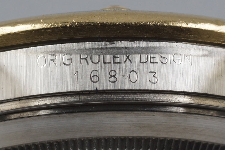 1987 Rolex Two Tone Submariner 16803 with Tropical Dial