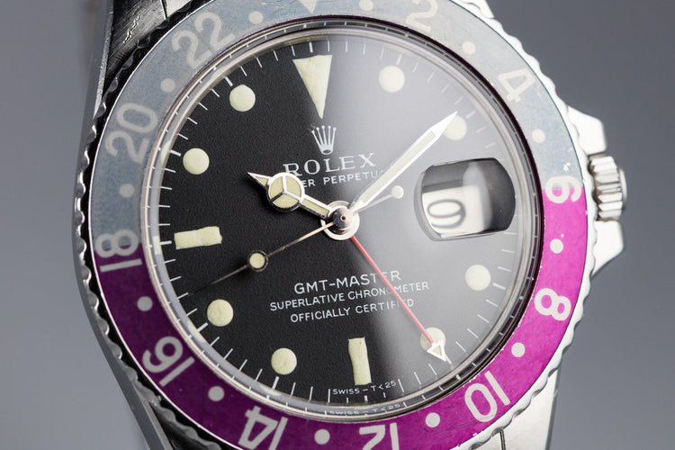 1967 Rolex GMT-Master 1675 Mark I Dial with Fuchsia Bezel