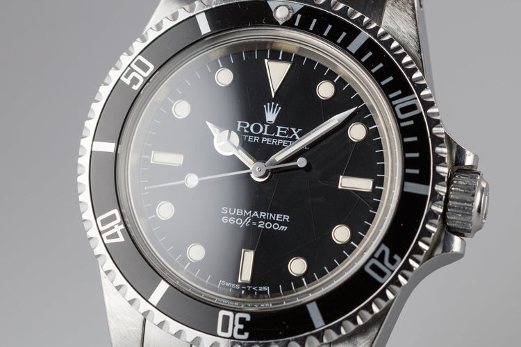 1985 Rolex Submariner 5513 with Spider Dial with Box and Papers