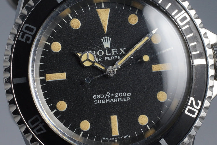 1970 Rolex Submariner 5513 Serif Dial