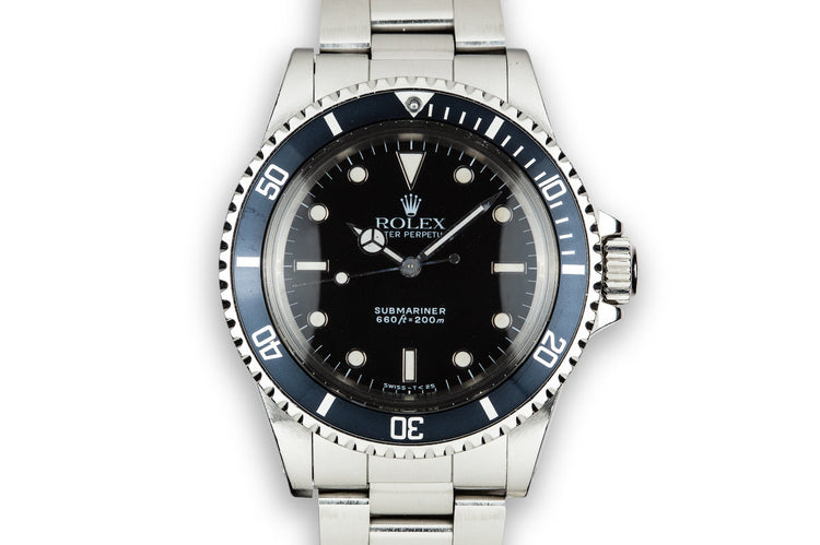 1989 Rolex Submariner 5513 Glossy Dial "L serial"