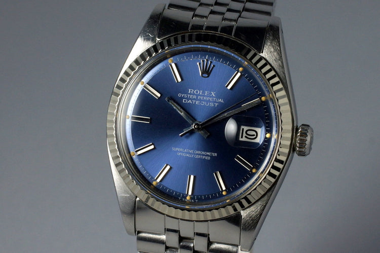 1972 Rolex Datejust 1601 Blue Dial