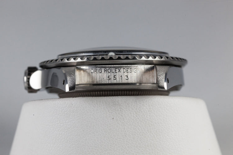 1989 Rolex Submariner 5513 with Box and Papers
