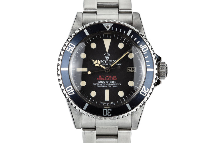 1978 Rolex Double Red Sea-Dweller 1665 with MK IV Dial