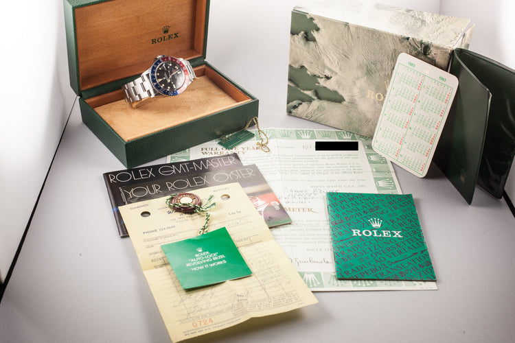1983 Rolex GMT-Master 16750 Matte Dial "Pepsi" with Box and Papers
