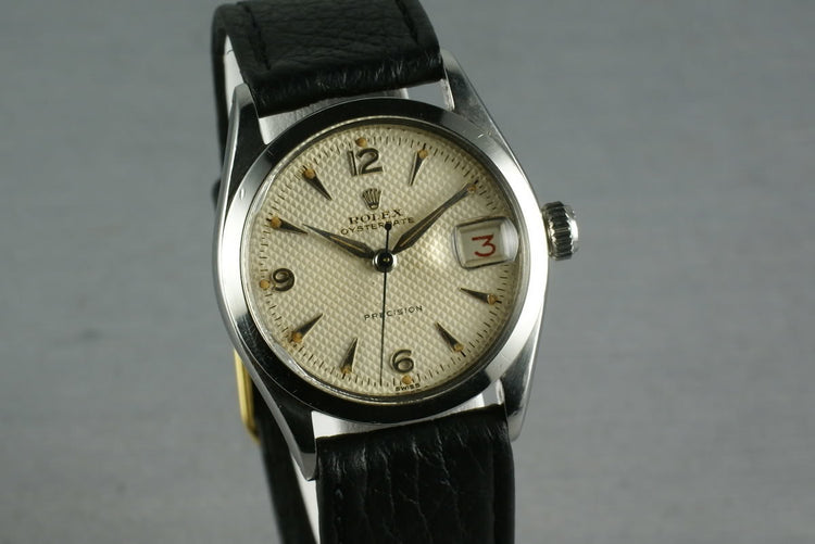 Rolex Oysterdate precision 6266 White Waffle Dial