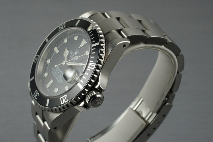 2002 Rolex Submariner 16610 with Box and Papers