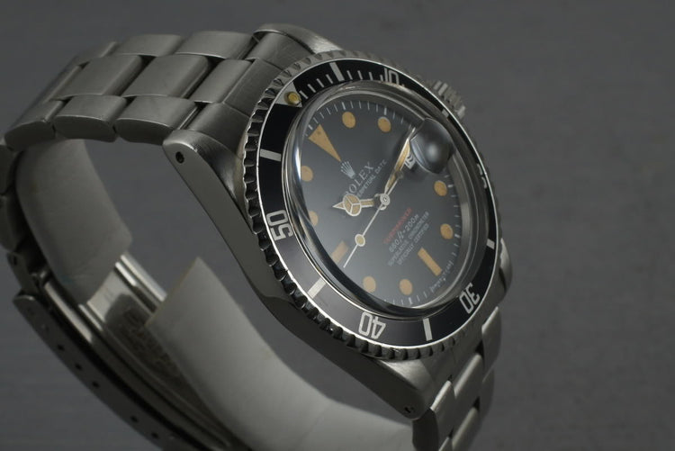 1971 Rolex Red Submariner 1680 Mark 4 with Orange Colored Lume