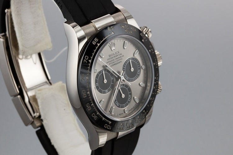 2017 Rolex 18K WG Daytona 116519 LN Silver Dial with Box and Papers