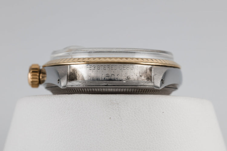 1967 Rolex Two Tone Date Just 1601 Silver Dial