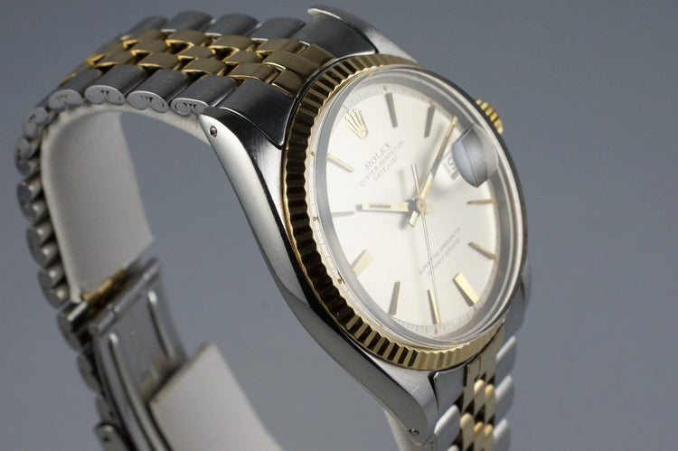 1967 Rolex Two Tone DateJust 1601 Silver Dial