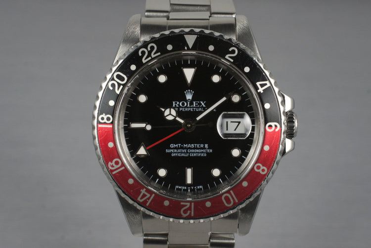 1989 Rolex 16710 GMT II with Box and Papers