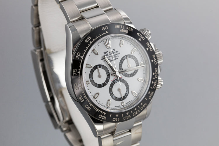 2018 Rolex Daytona 116500LN White Dial with Box and Papers