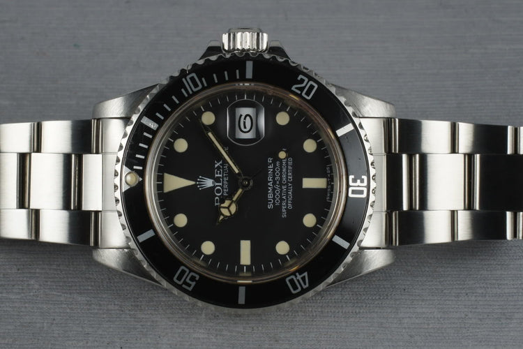 Rolex Submariner 16800 Matte Dial