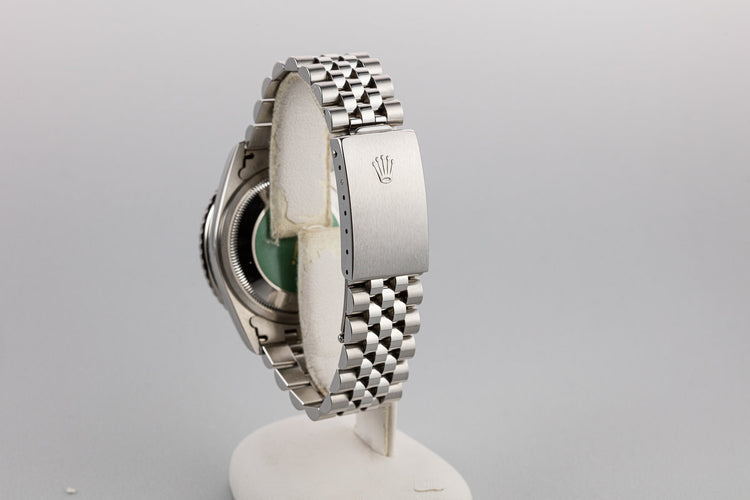 1997 Rolex DateJust "Thunderbird" 16264 Blue No Lume Roman Numeral Dial with Box