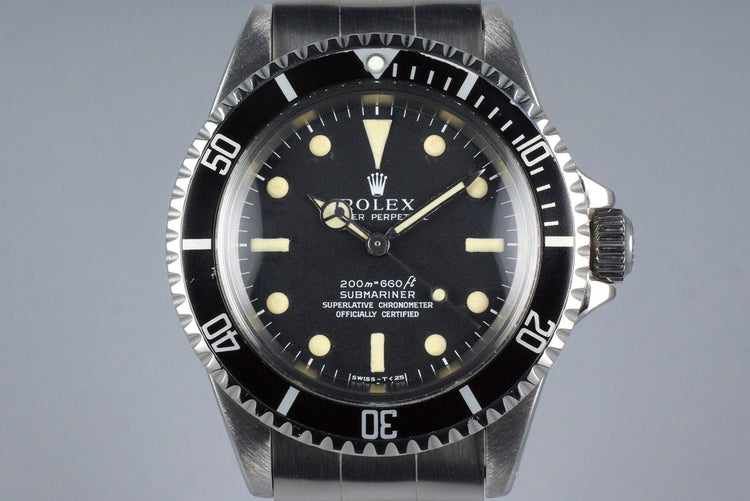 1967 Rolex Submariner 5512 4 Line Dial