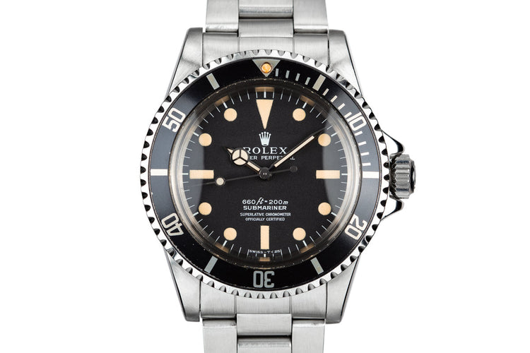 1975 Rolex Submariner 5512 with Serif Dial