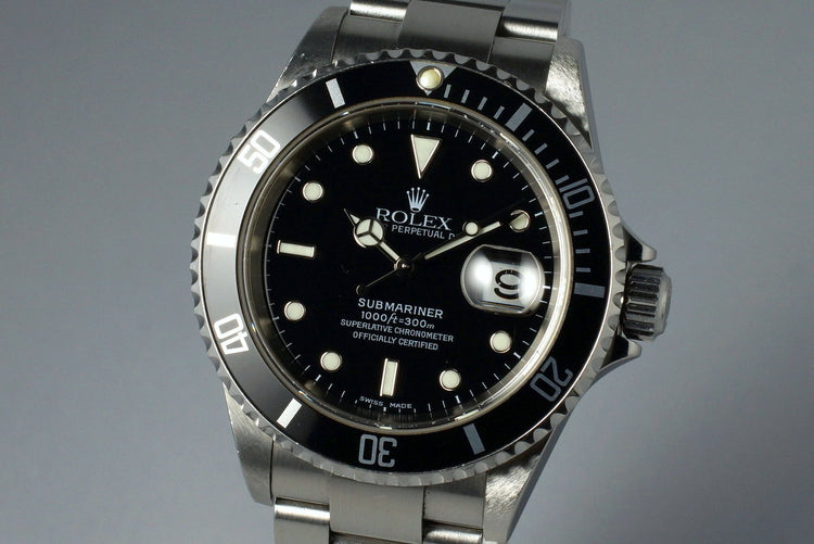 2003 Rolex Submariner 16610
