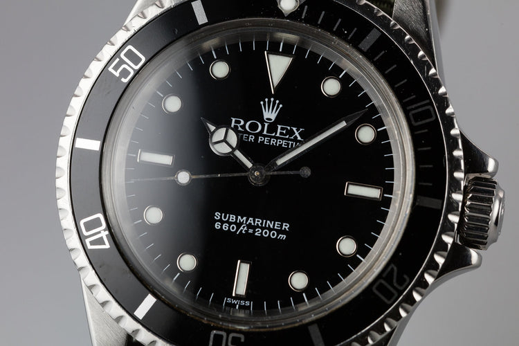 1968 Rolex Submariner 5513 with SWISS Only Service Dial