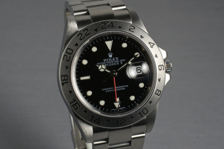 2005 Rolex Explorer II 16570 with Box and Papers