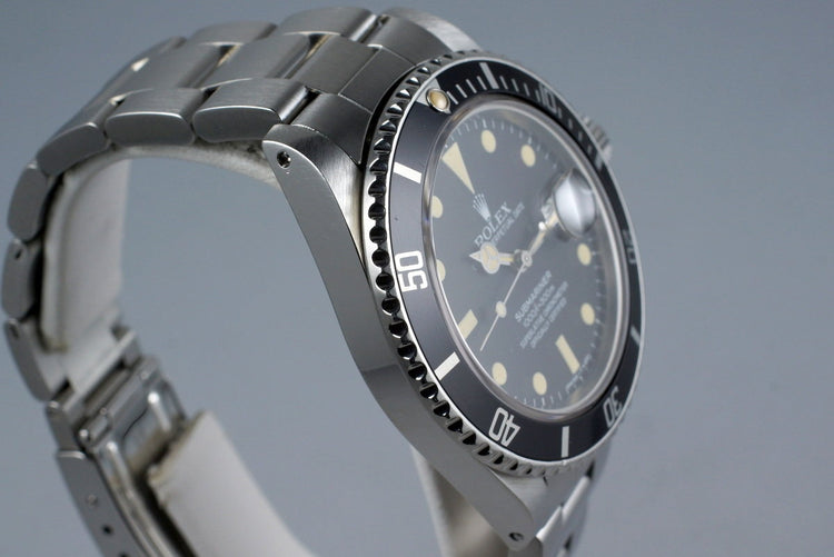1981 Rolex Submariner 16800 with RSC Papers