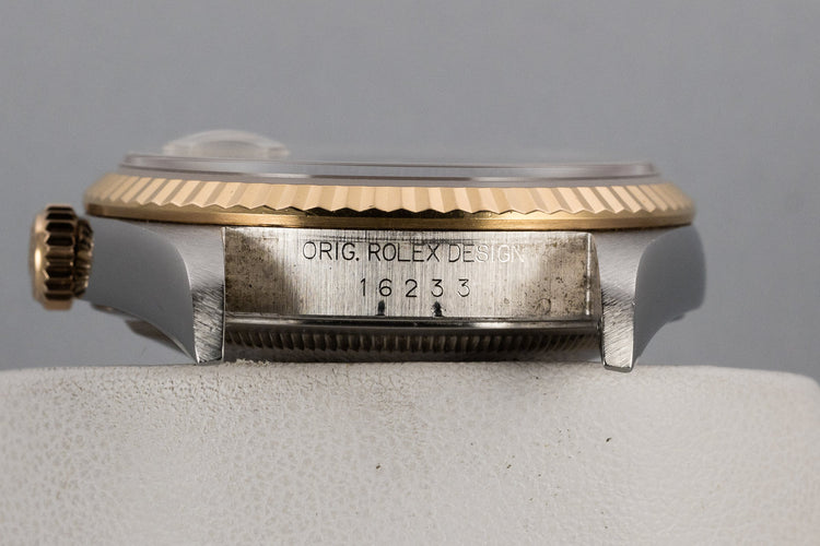 2002 Rolex Two-Tone DateJust 16233 Silver Dial