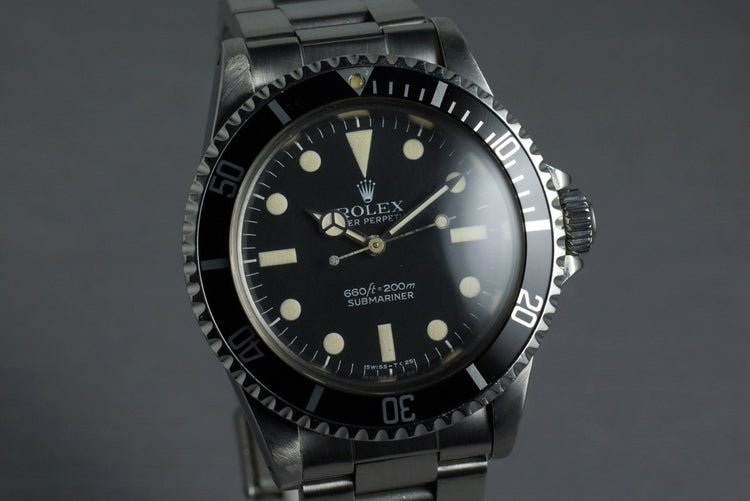 1979 Rolex Submariner 5513 Mark I Maxi Dial