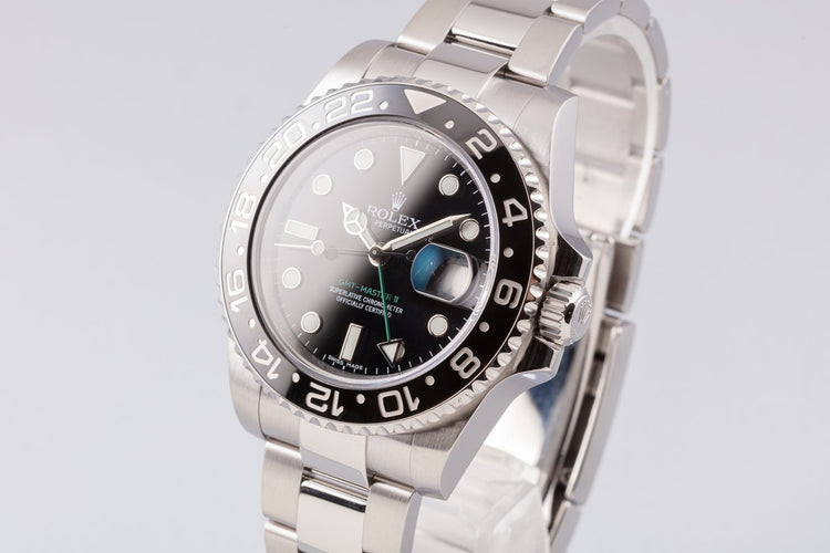2016 Rolex GMT-Master II 116710LN Black Bezel with Box and Card