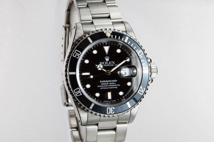 1990 Rolex Submariner 16610
