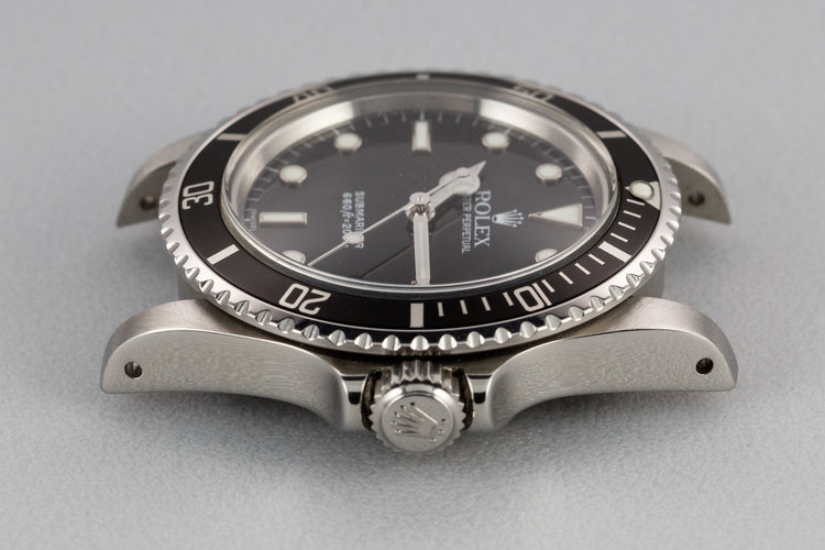 1986 Rolex Submariner 5513 Glossy "SWISS" Only Luminova Service Dial with Box and Papers