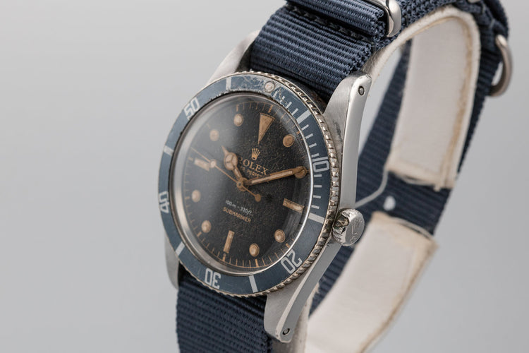 1958 Rolex Submariner 5508 with Spider Cracked Gilt Dial